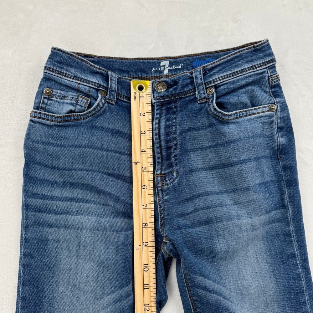 Boys 7 For All Mankind Slimmy Blue Slim Fit Jeans Size 14 - Picture 4 of 8